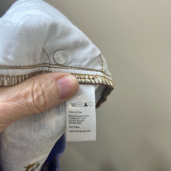 Tipsy Elves American Flag Denim Shorts Size Small Patriotic Americana Bootie - Picture 8 of 11